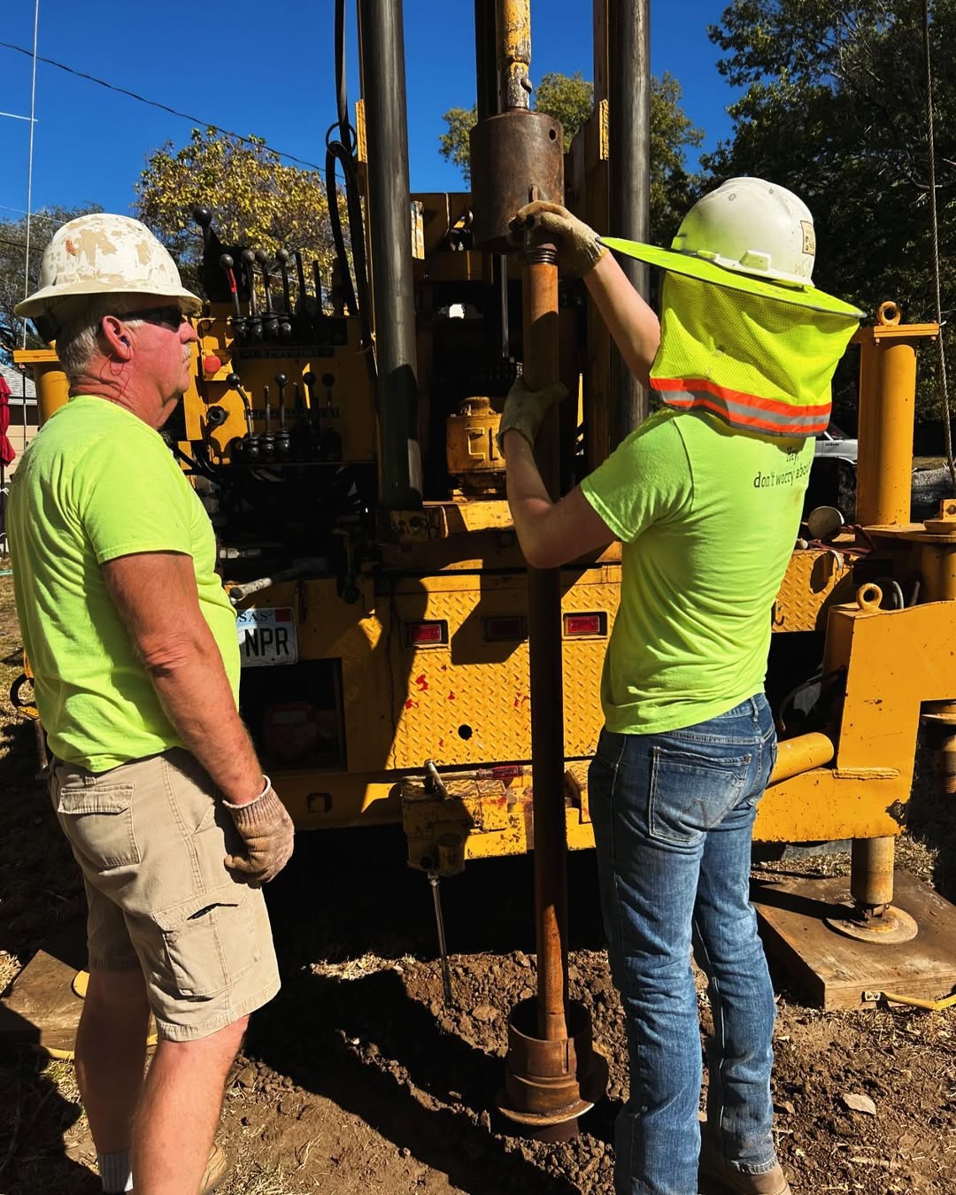Expert Drillers working with a CME55 rig